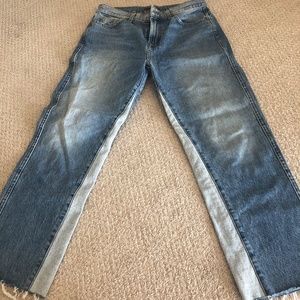 Seven For All Mankind Two-Toned Boyfriend Jeans